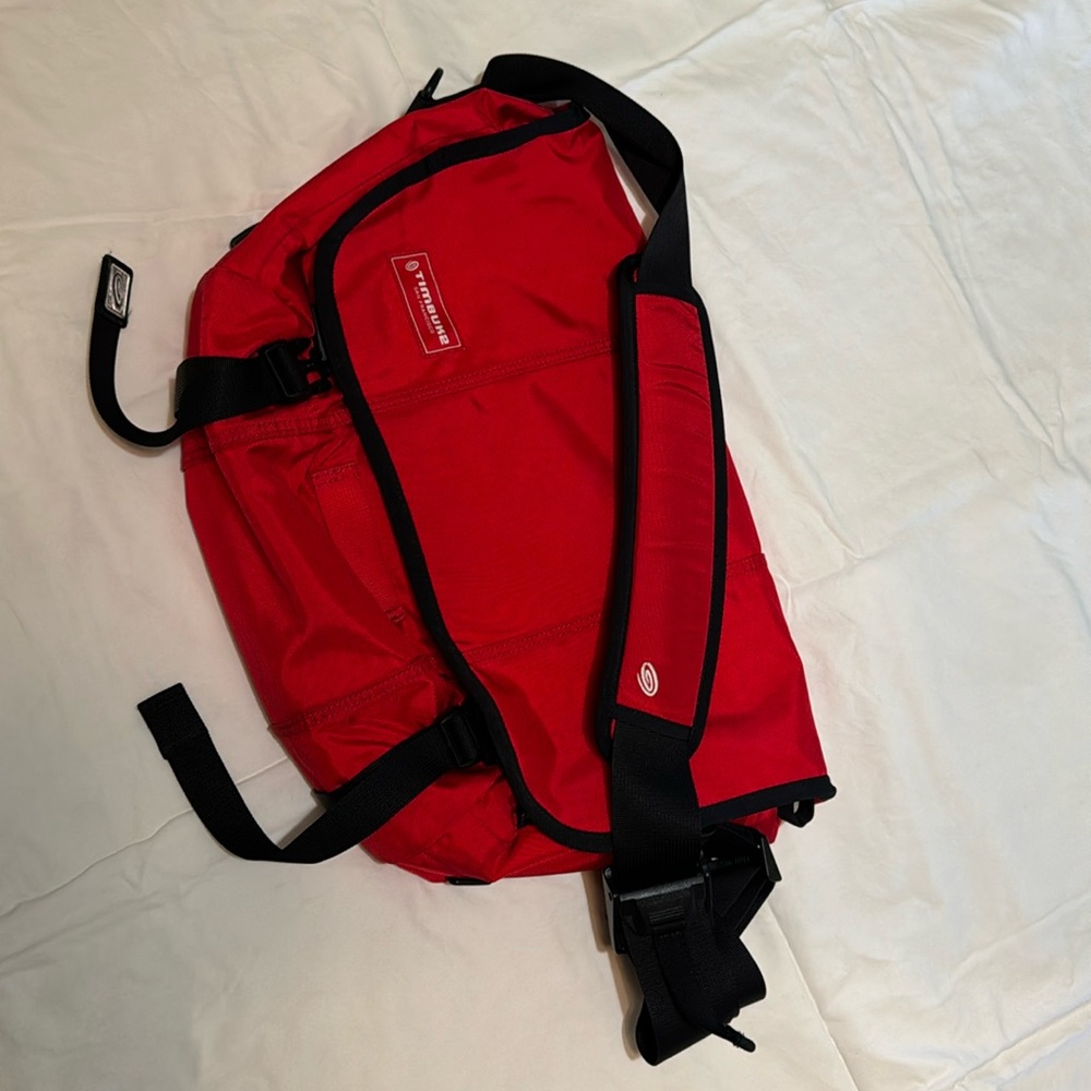 Timbuk2 Red and Black Messenger Bag